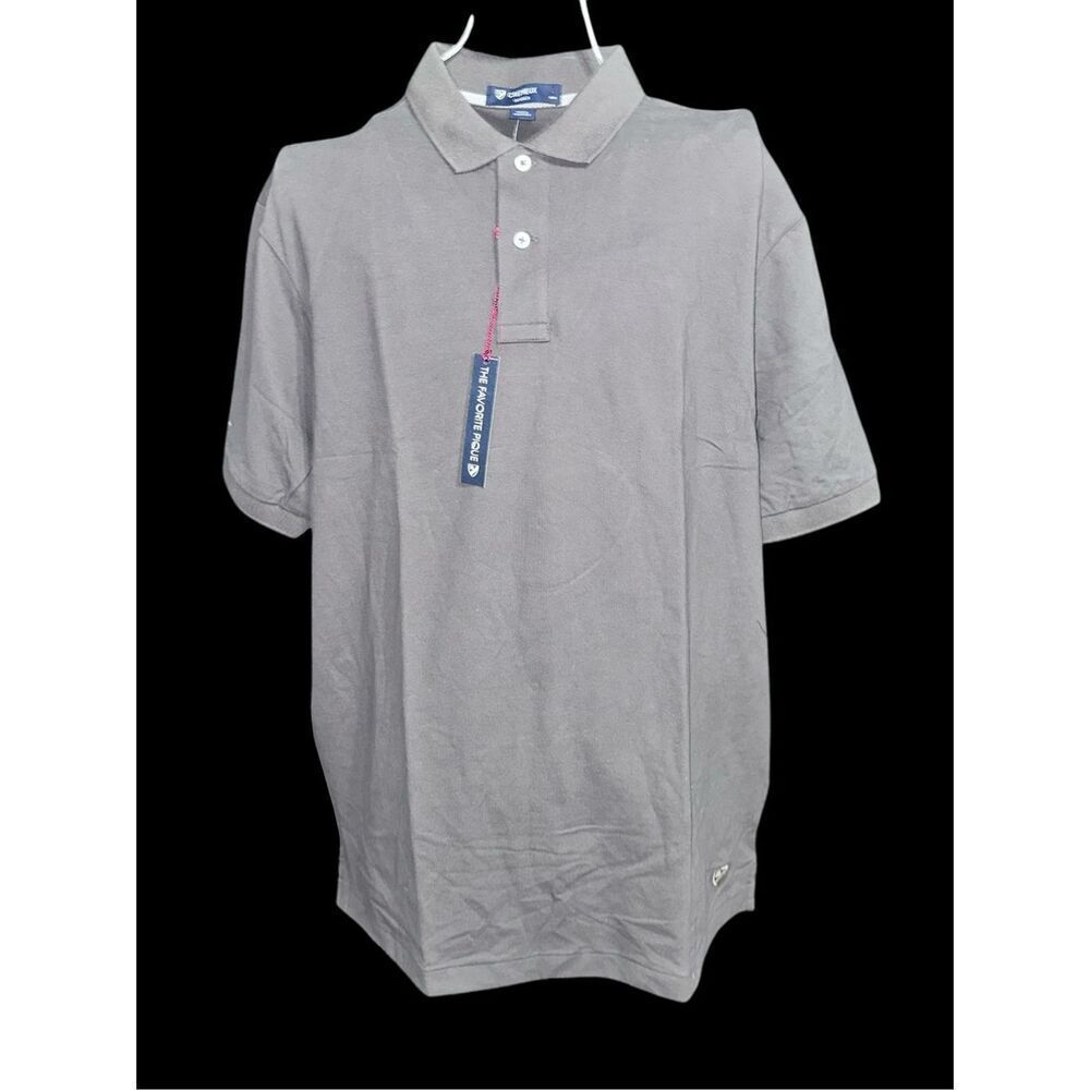 NEW WITH TAGS NWT Cremieux Men’s Polo Shirt - unique Gray/green Color - 100% Cot